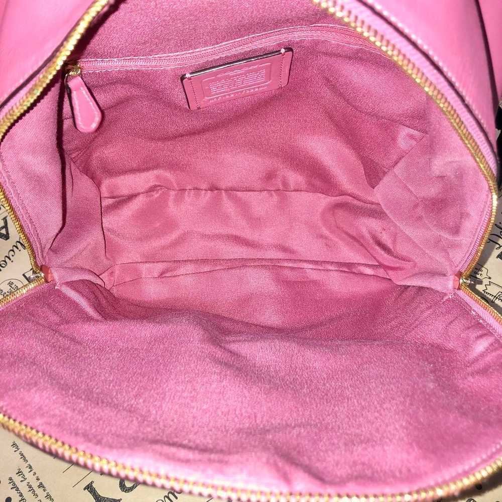 Coach Signature Backpack Bag Pink F32200 S2967 - image 12