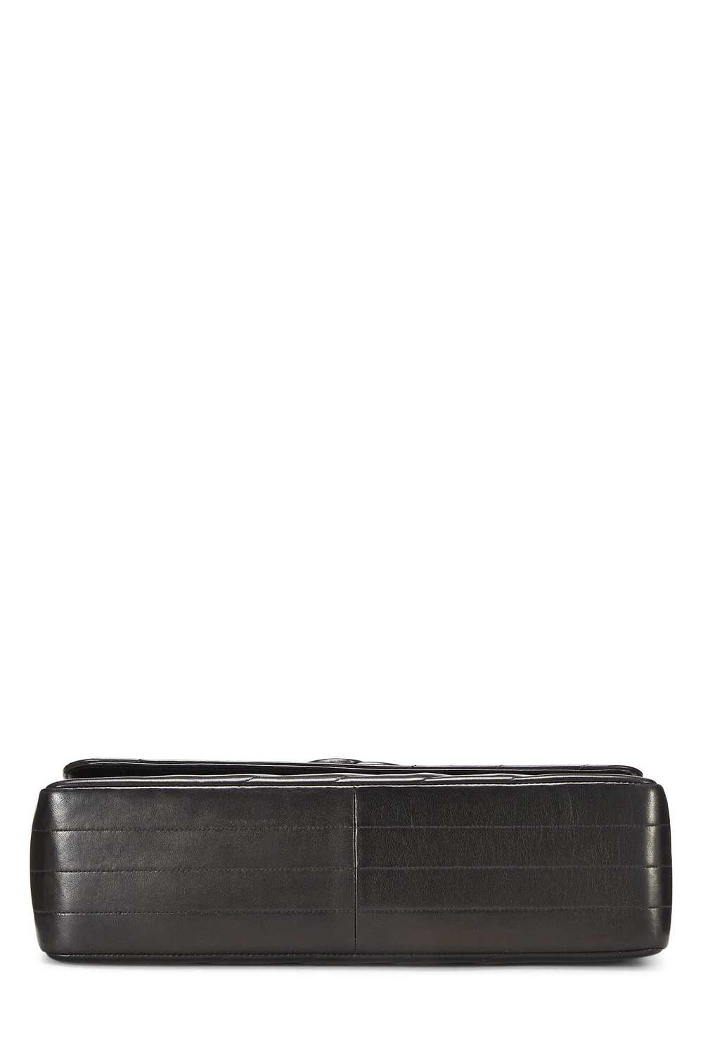 Black Diagonal Lambskin Flap Jumbo Send in SMS Se… - image 5