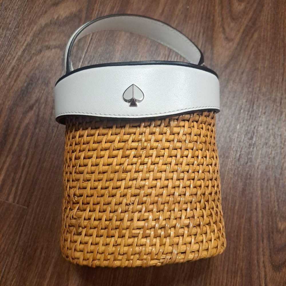 Excellent condition!! Kate Spade woven basket bag… - image 2