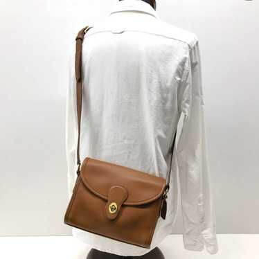 COACH: Glove Leather Shoulder Bag★ Brown Old Coac… - image 1