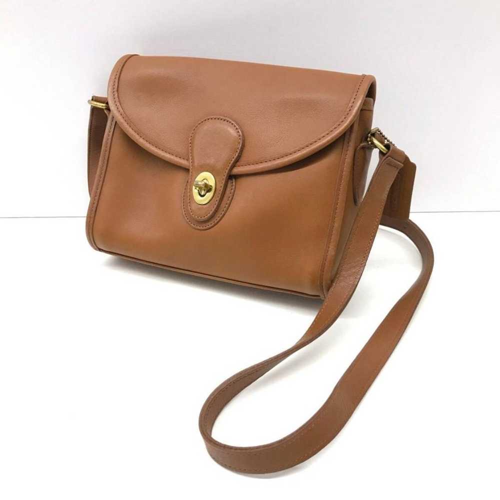 COACH: Glove Leather Shoulder Bag★ Brown Old Coac… - image 2