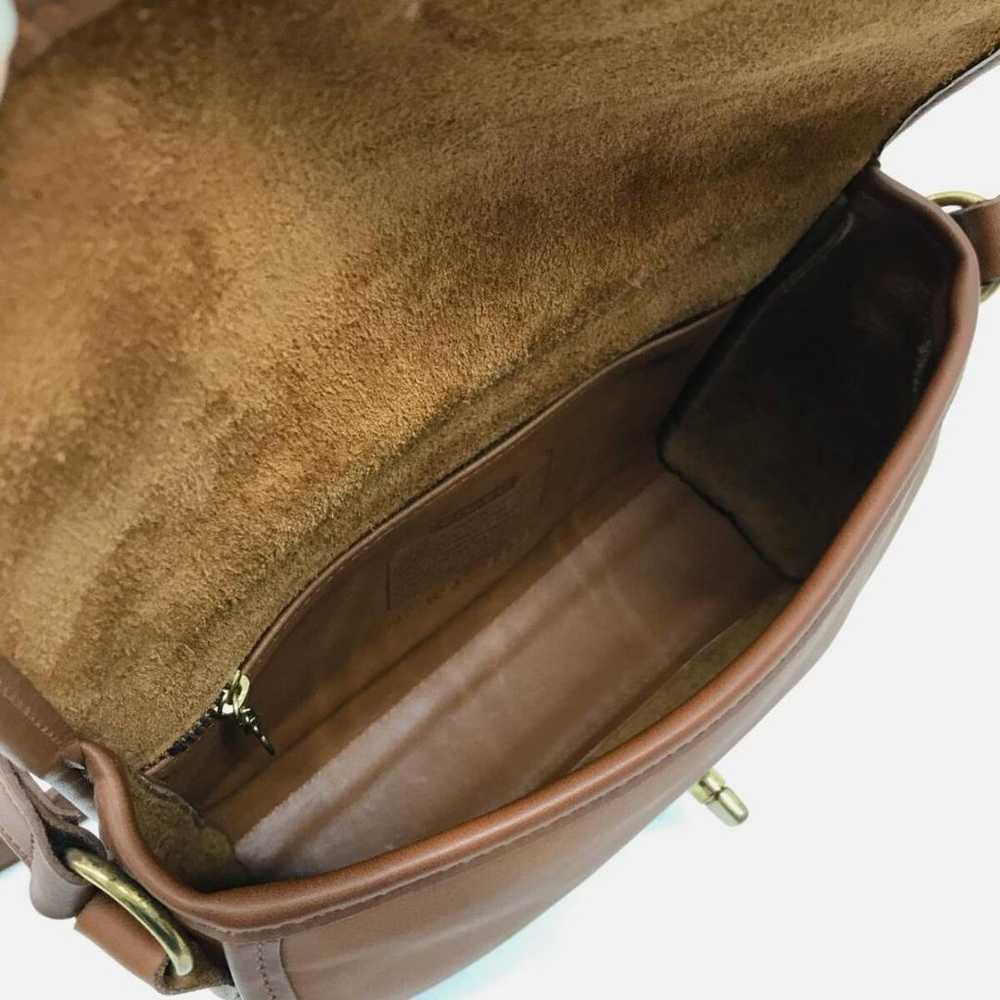 COACH: Glove Leather Shoulder Bag★ Brown Old Coac… - image 6