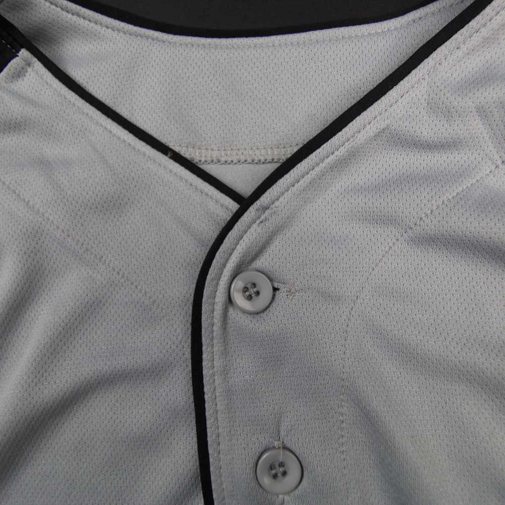 Augusta Sportswear Button-Up Men's Light Gray/Bla… - image 4