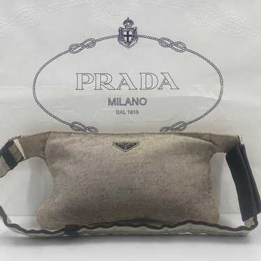 Excellent condition Prada Canapa Sports Waist Pouc