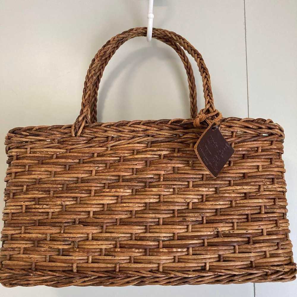 Made in Japan, Bamboo Handbag, Brown. - image 1