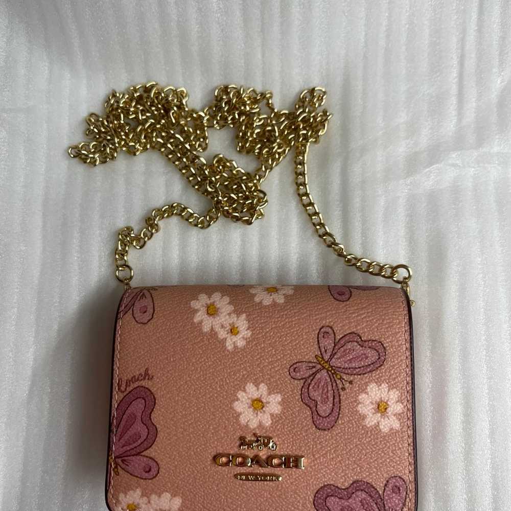 Coach Mini Wallet On A Chain With Lovely Butterfl… - image 2