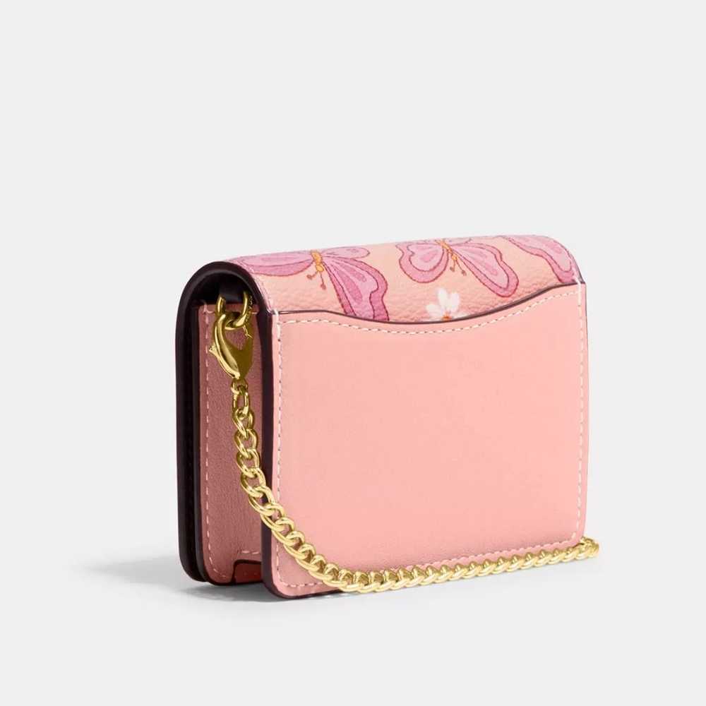 Coach Mini Wallet On A Chain With Lovely Butterfl… - image 7