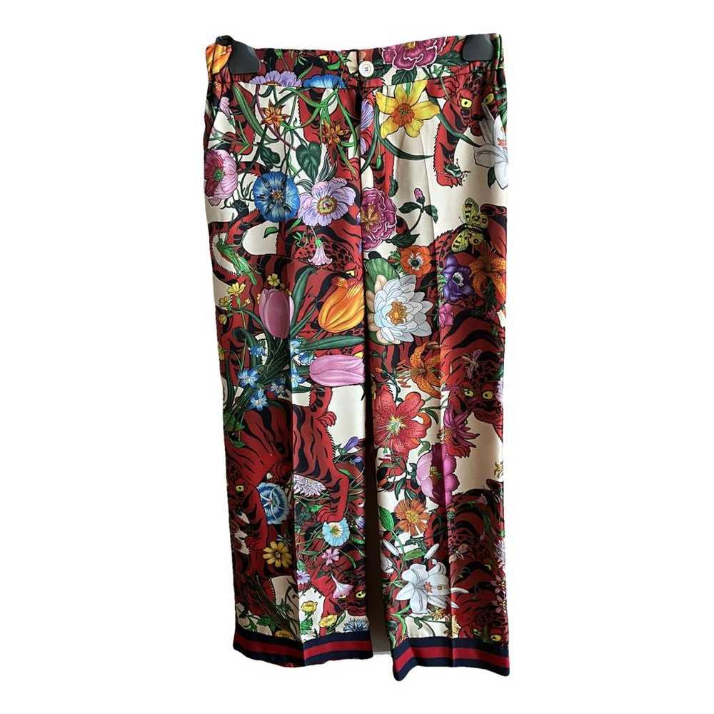 Gucci Silk large pants - image 1