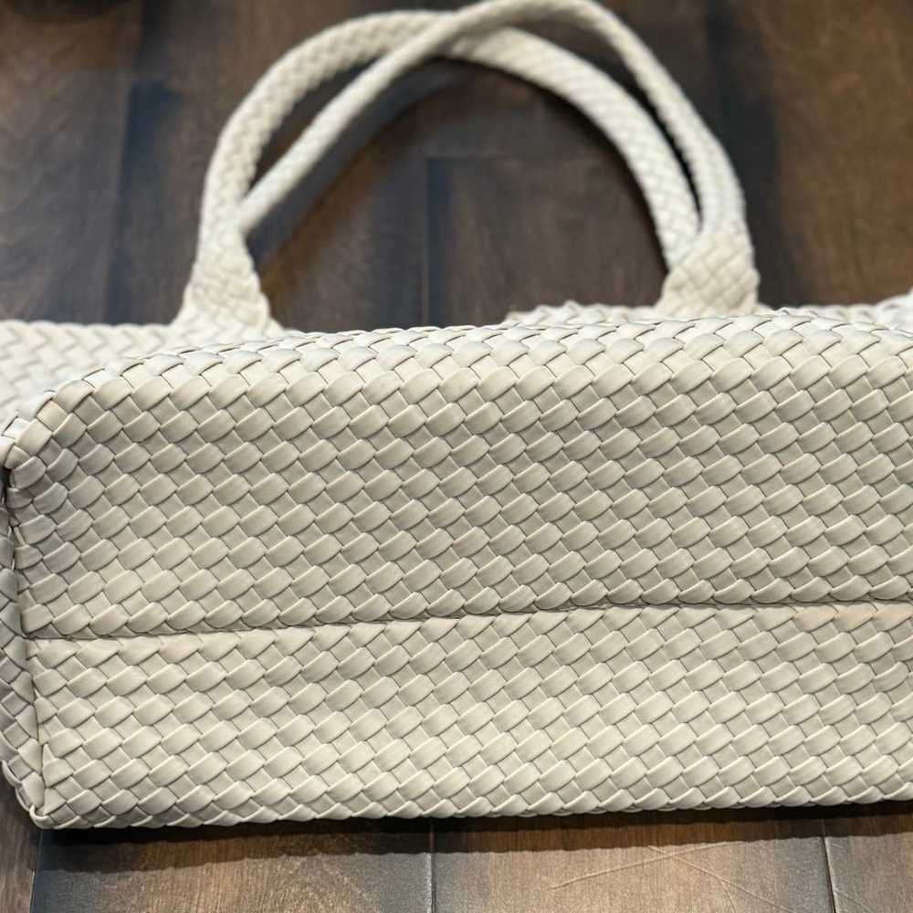 BCBG Woven Large Tote Bag & Pouch Set - image 4