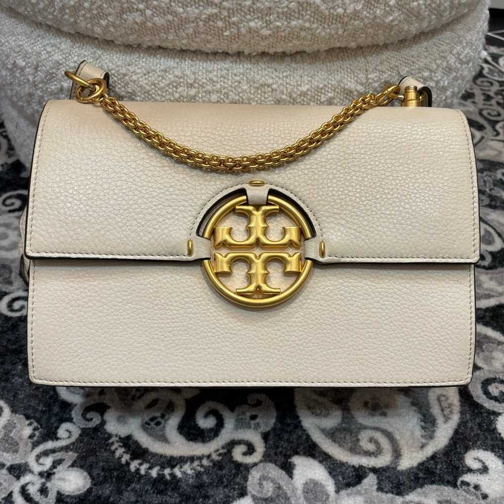 Tory Burch Miller Leather Shoulder Bag in ivory - image 2