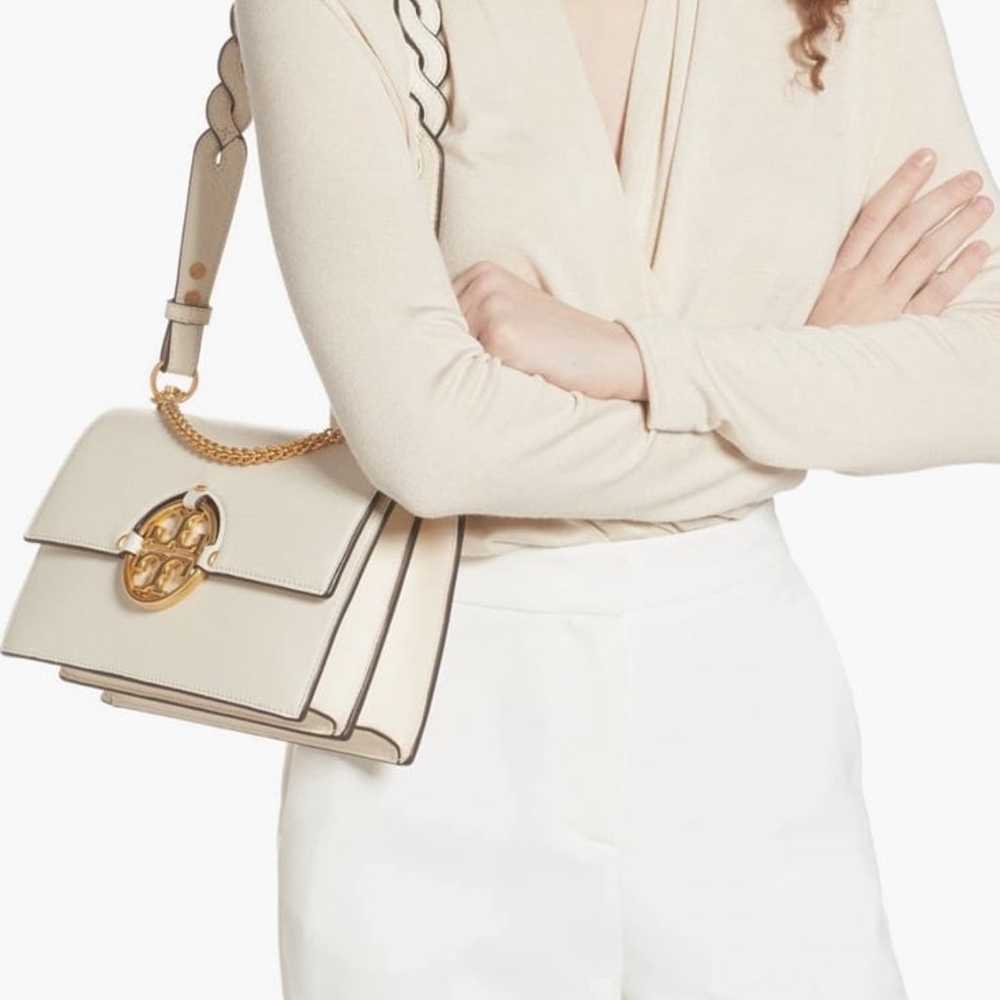 Tory Burch Miller Leather Shoulder Bag in ivory - image 7