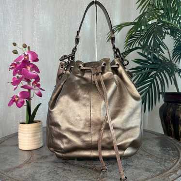 Coach Madison Leather Marielle Drawstring Bucket … - image 1