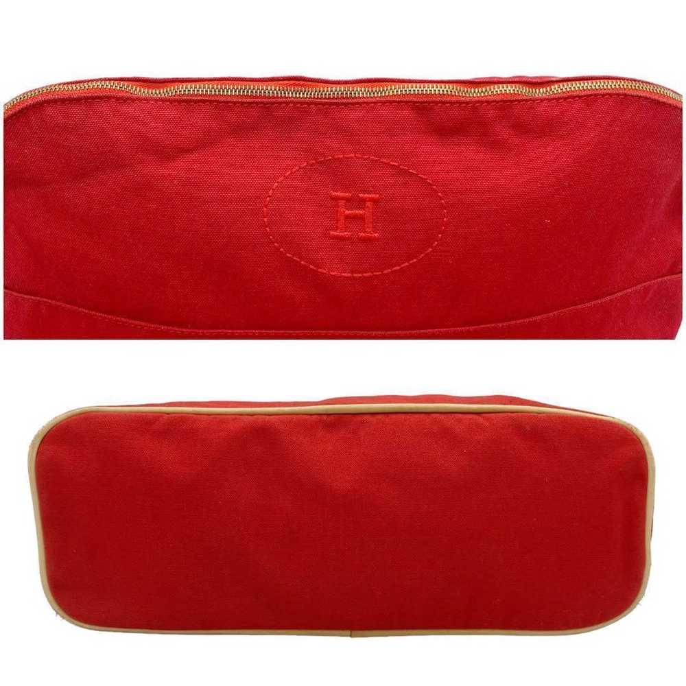 【Good Condition】Hermes Canvas GM 31 Bolide Pouch … - image 4