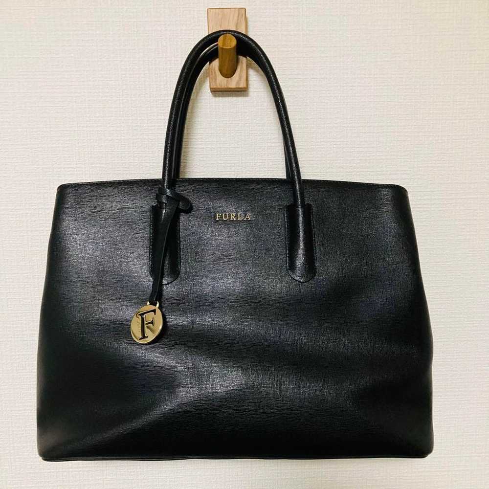 【Excellent Condition】FURLA 2way Tote Bag Saffiano… - image 1