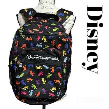 Disney backpack black silhouette colorful large c… - image 1