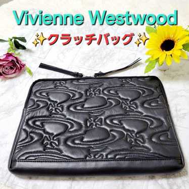 Vivienne Westwood orb Vivian clutch bag embossed