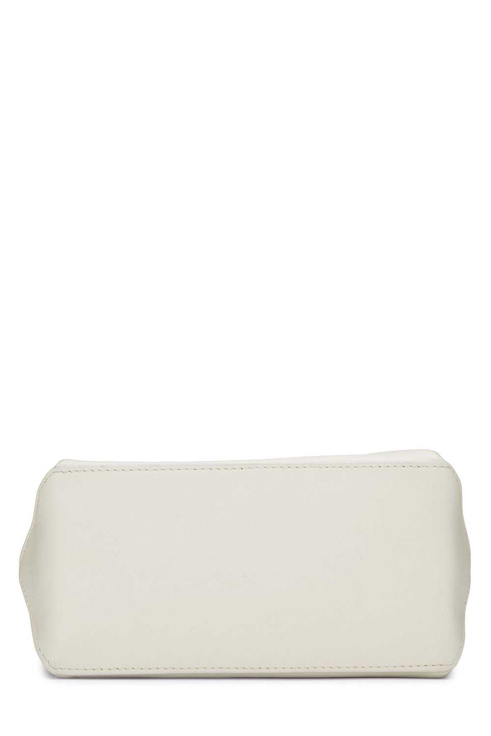 White Leather Essential Rue Cambon Shopping Tote … - image 5