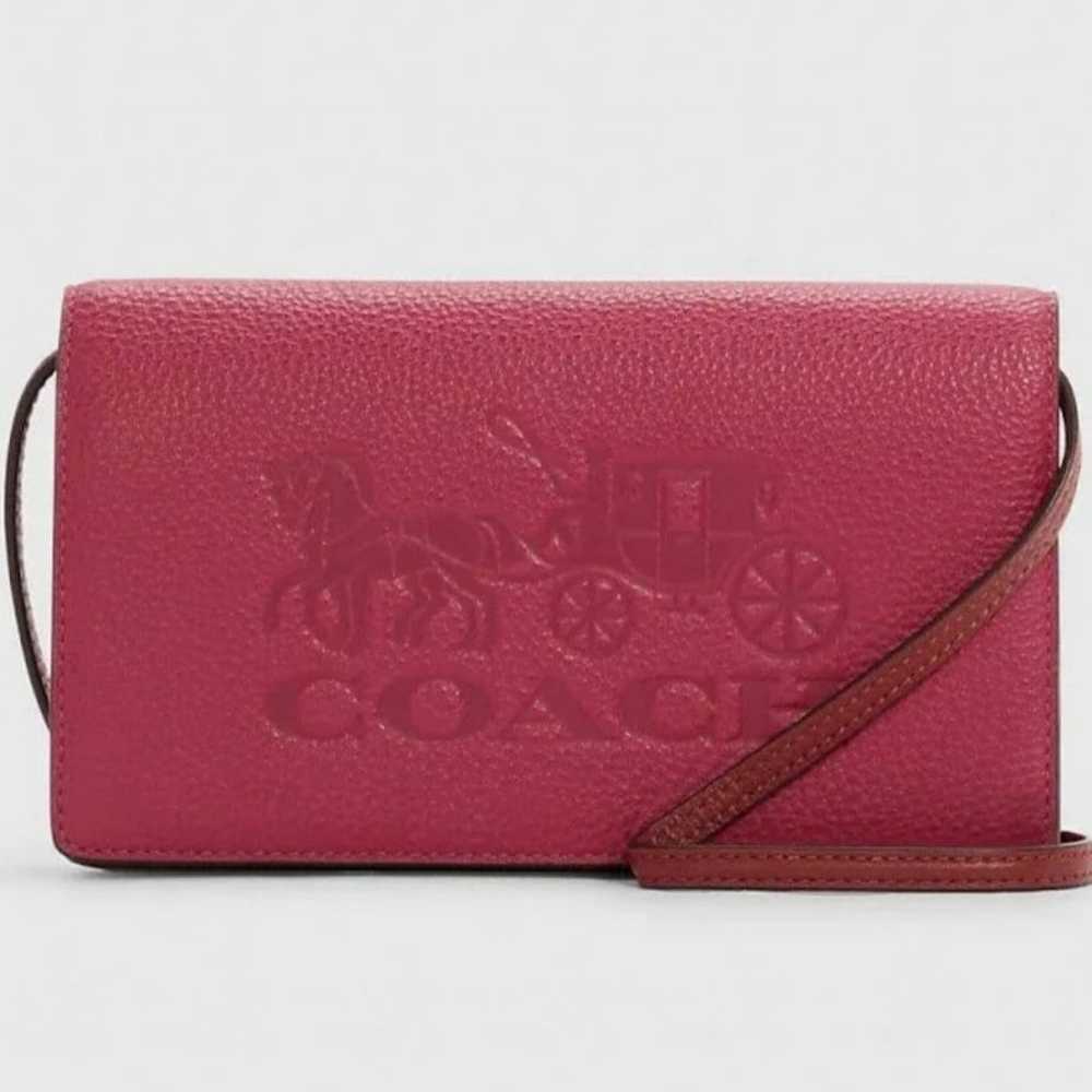 Coach Anna Foldover Crossbody In Colorblock With … - image 1