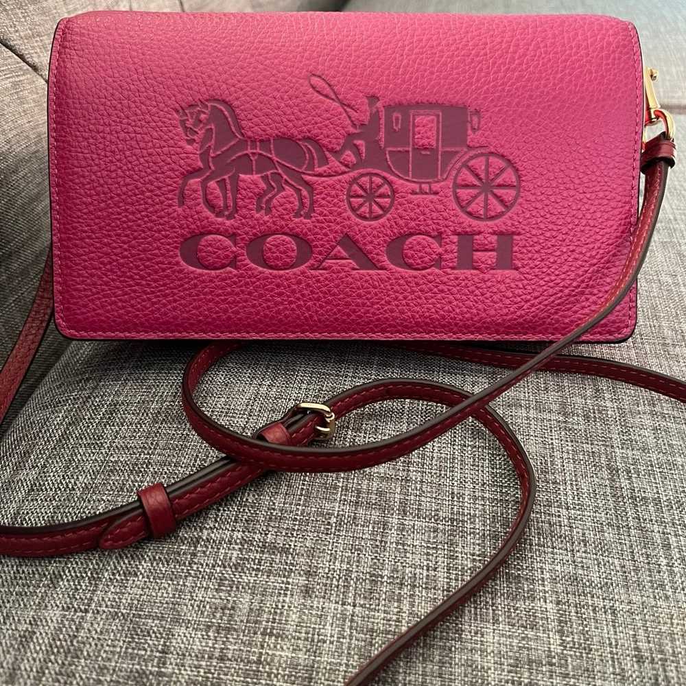 Coach Anna Foldover Crossbody In Colorblock With … - image 3