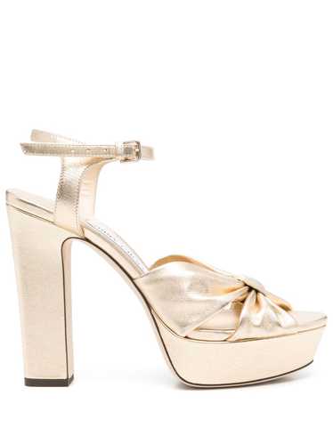 Jimmy Choo Pre-Owned 120mm Heloise sandals - Gold