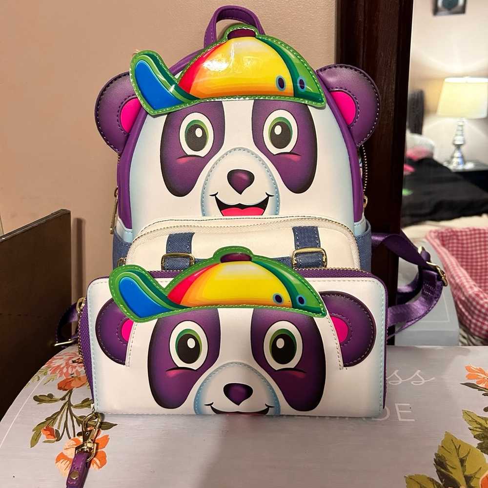 Lisa Frank teddy bear Disney lounge fly  with wal… - image 1