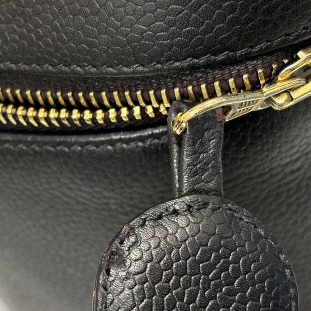 Chanel Vanity Black Leather Handbag (Pre-Owned) - image 8