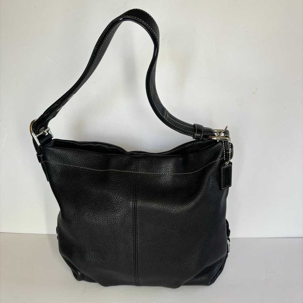 Coach Black Leather Shoulder Bag - image 3