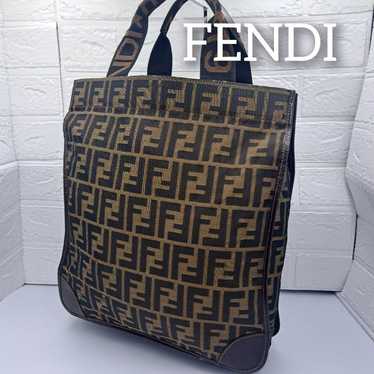 FENDI Tote Bag Zucchino Canvas Foldable