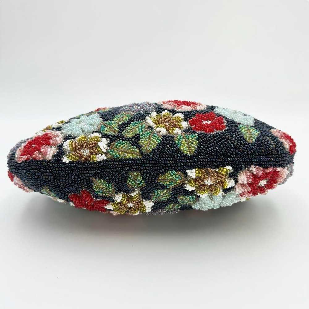 Beaded Bag, Kimono Bag, Frame Purse, Retro, Flora… - image 5