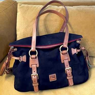 Dooney and Bourke Pebbled  Suede Florentine Handba