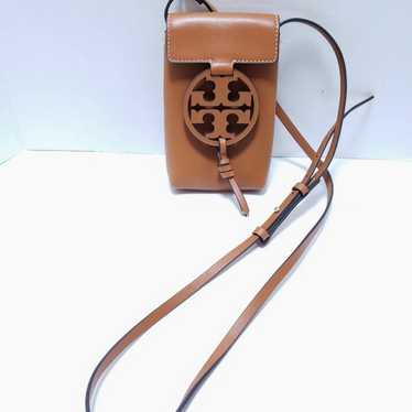 Tory Burch Miller Phone Crossbody Bag in Aged Cam… - image 1