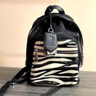 Marc by Marc Jacob Biker Zebra Sequin Backpack