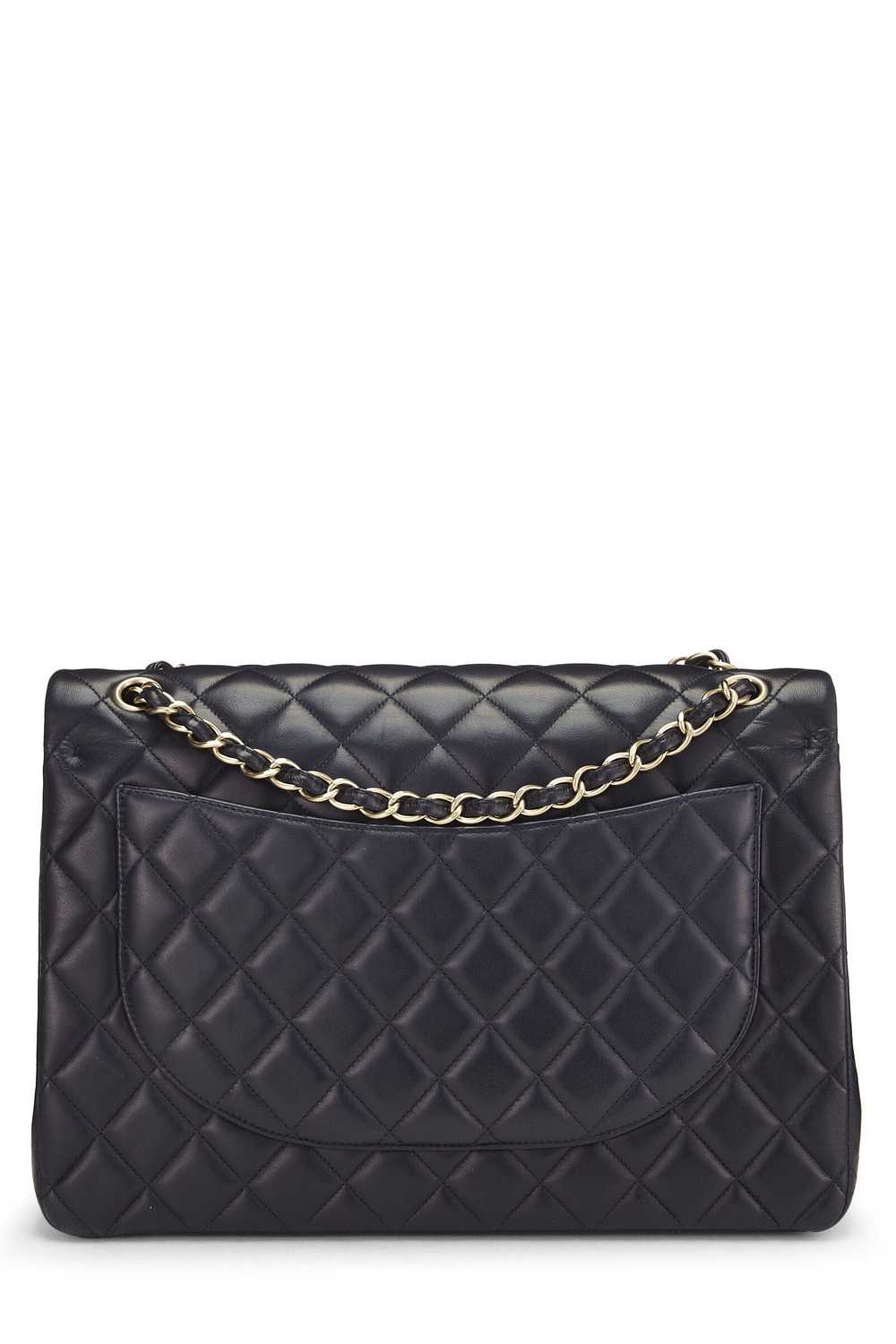 Black Quilted Lambskin New Classic Double Flap Ma… - image 4