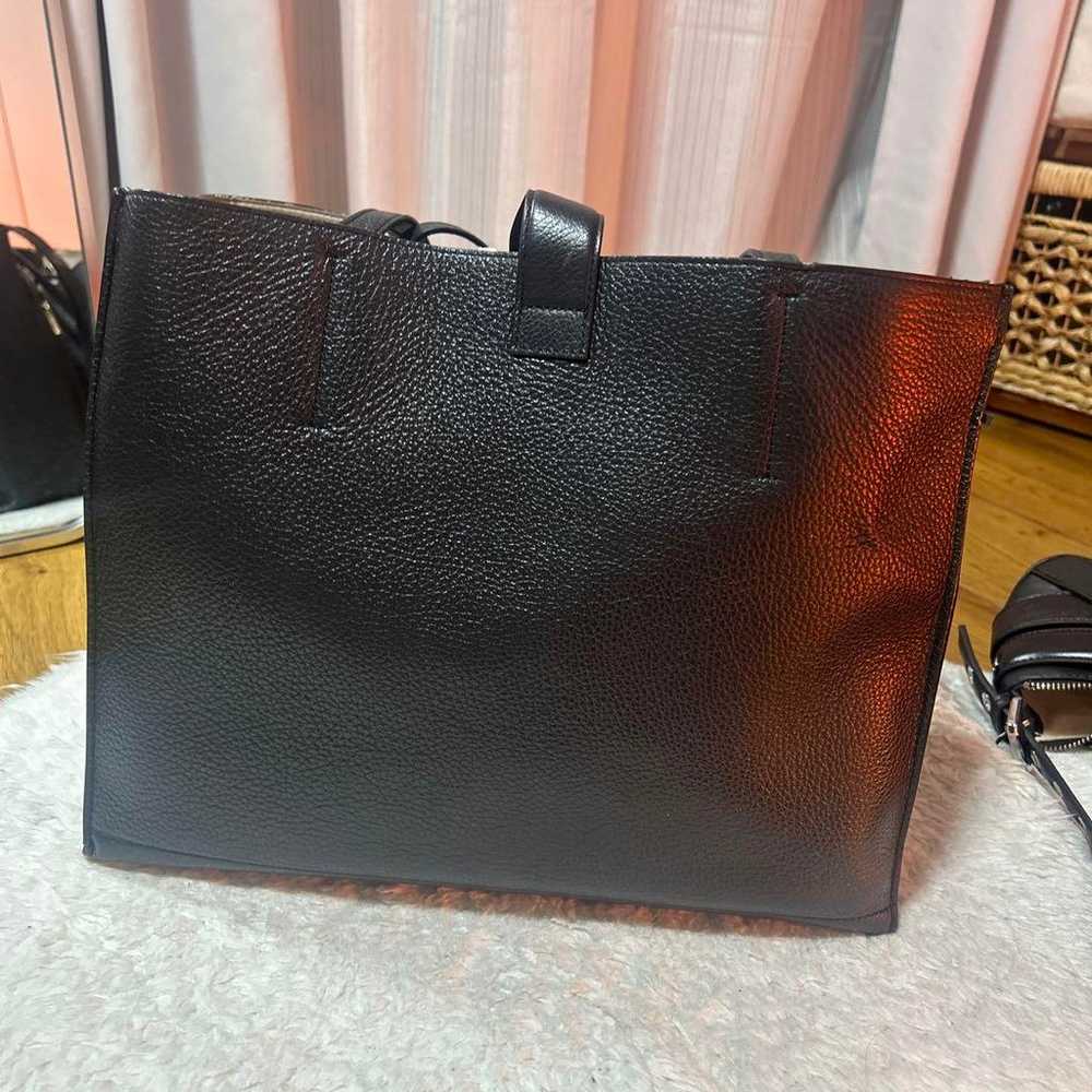 FURLA Genuine Leather Tote Bag in Black - image 3