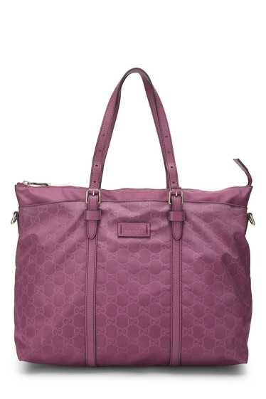 Purple GG Nylon Tote Send in SMS Send in Email Sh… - image 1