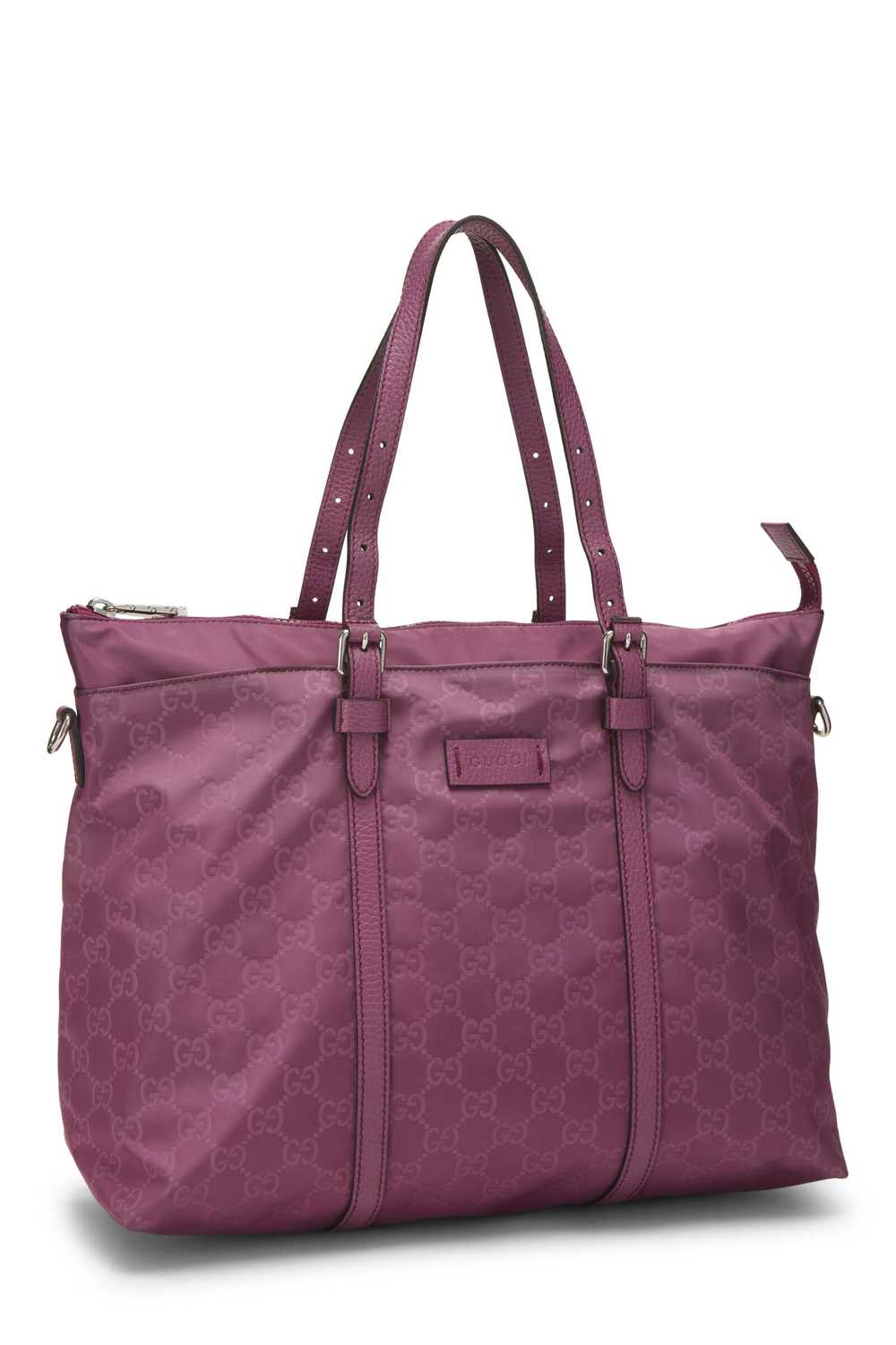 Purple GG Nylon Tote Send in SMS Send in Email Sh… - image 2