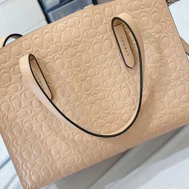 COACH Signature Leather Tote Bag