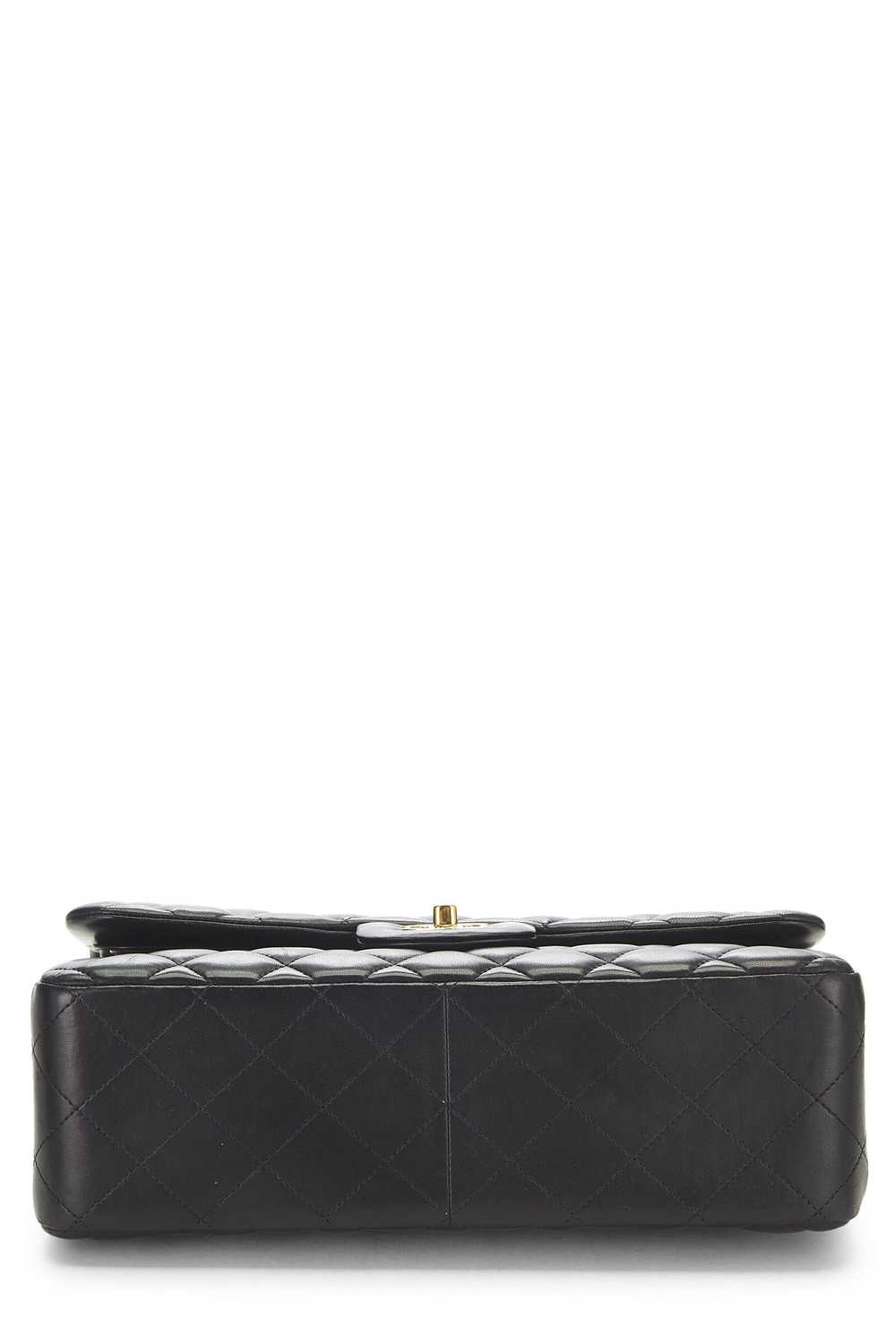 Black Quilted Lambskin New Classic Double Flap Ju… - image 5