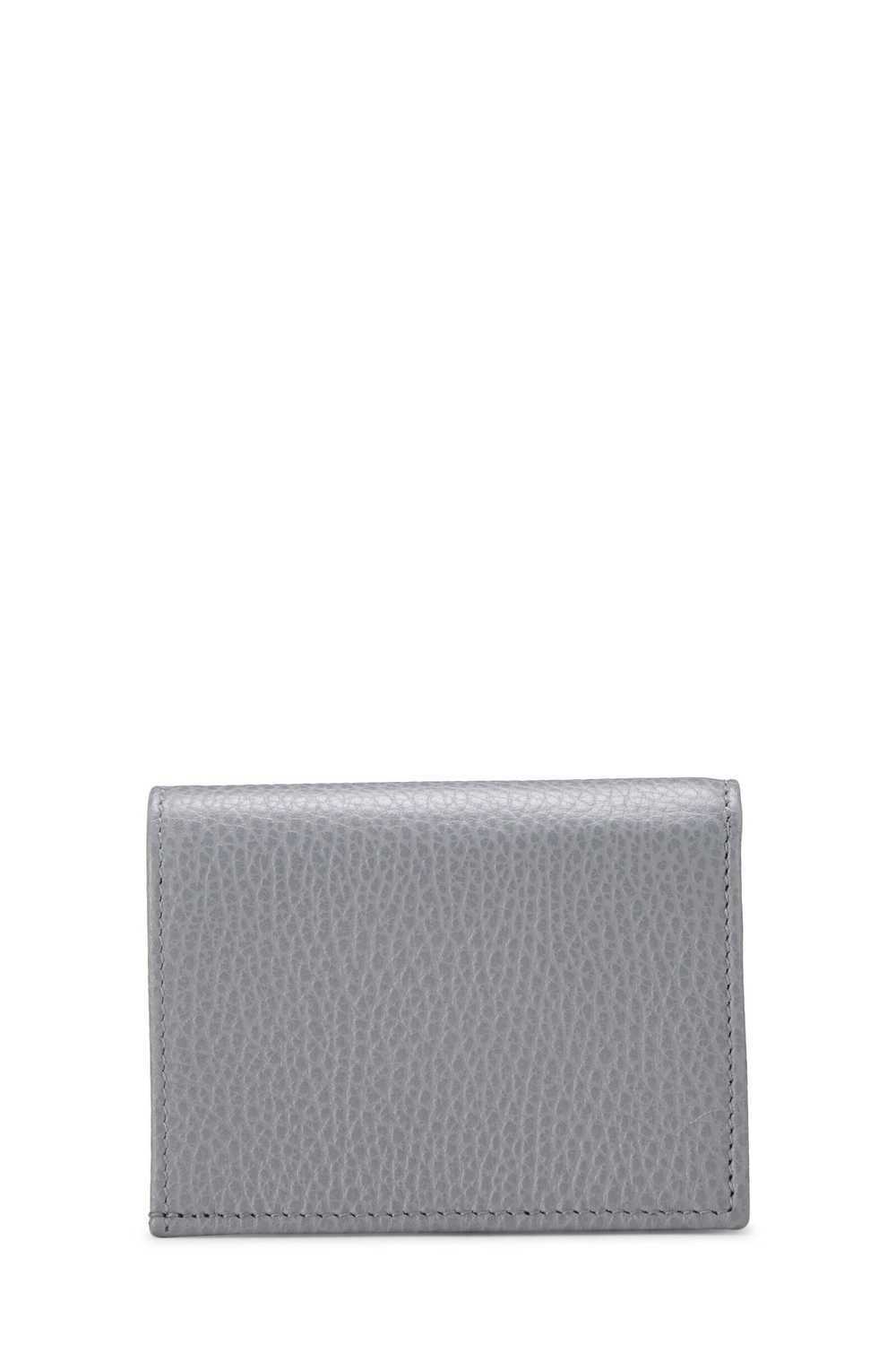 Grey Leather GG Marmont Card Case Send in SMS Sen… - image 3