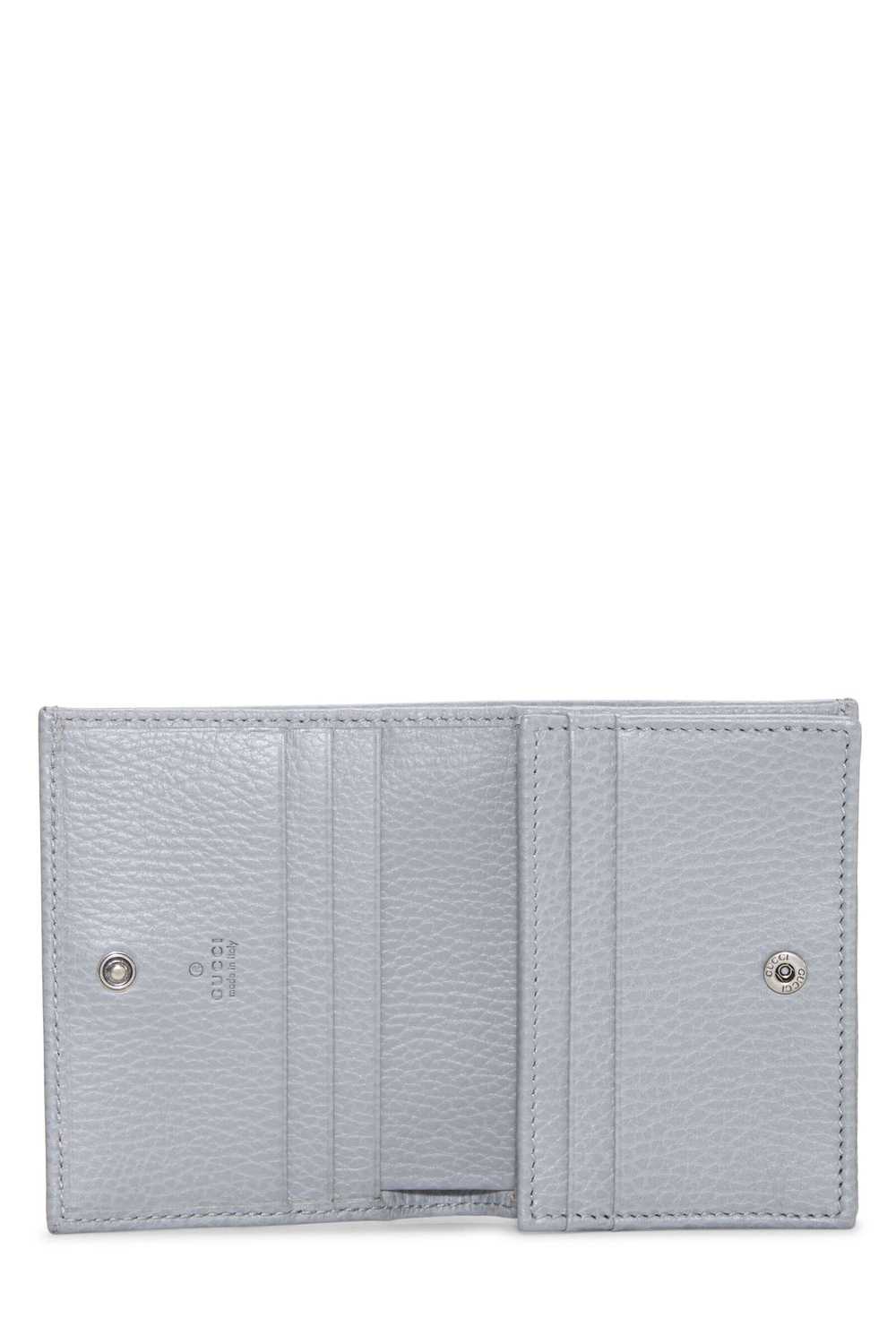 Grey Leather GG Marmont Card Case Send in SMS Sen… - image 4