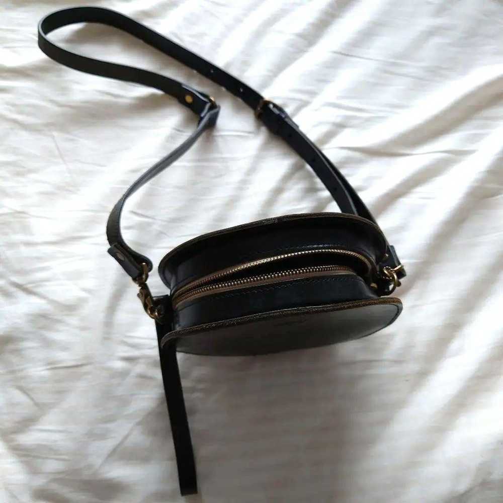 TIDEWAY Shoulder Bag Round Shape Himeji Leather - image 2