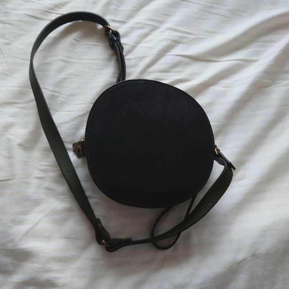 TIDEWAY Shoulder Bag Round Shape Himeji Leather - image 3