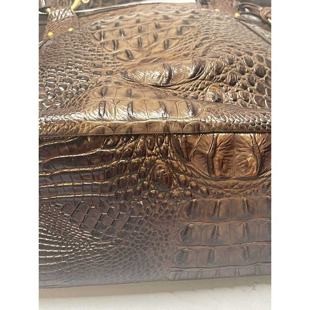 Brahmin DOREE MODERNA Brown Leather Croco Embosse… - image 11