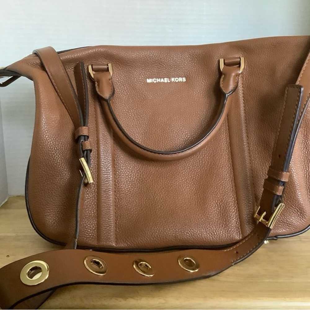 Michael Kors Raven Large Leather Satchel - image 5