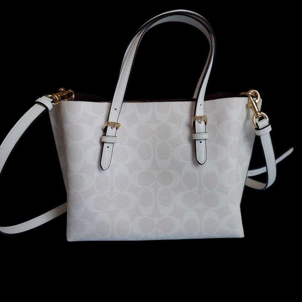 Coach Shoulder Bag White Leather - image 2