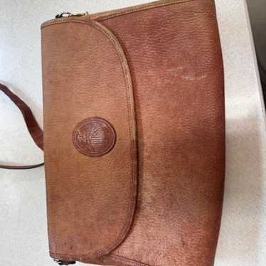 Vintage Mark Cross Brown Leather Crossbody Bag