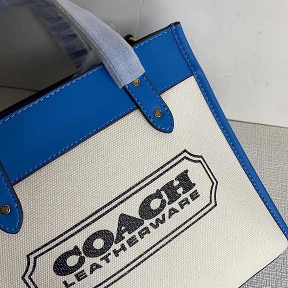 New Coach Original CH740 Blue Field Tote 22 Women… - image 2