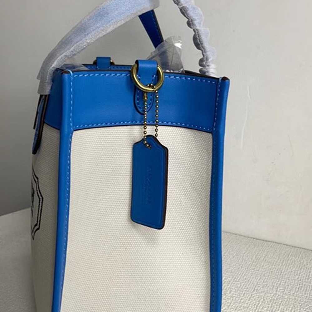 New Coach Original CH740 Blue Field Tote 22 Women… - image 5