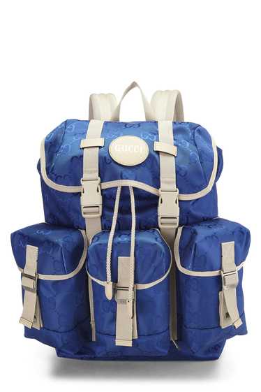 Blue Nylon Off The Grid Backpack Send in SMS Send 