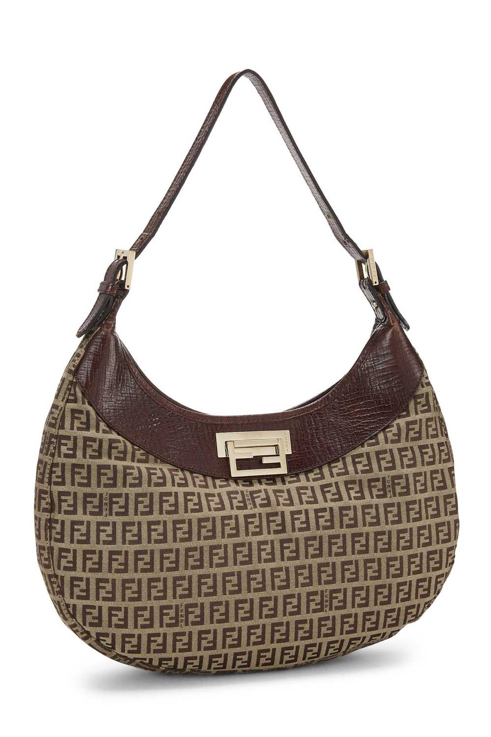 Brown Zucchino Canvas Hobo Bag Send in SMS Send i… - image 2